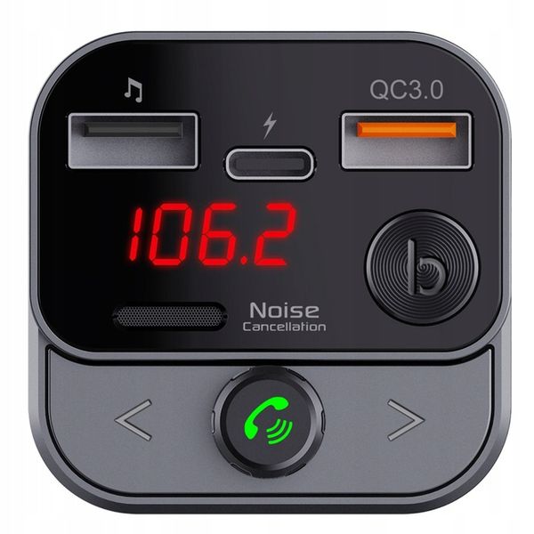 SWISSTEN Transmiter FM Bluetooth USB-A na PENDRIVE SZYBKA ŁADOWARKA USB-C zdjęcie 5