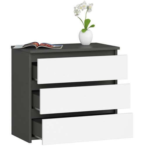 KOMODA CL3 3SZ CLP GRAFIT SZARY / BIAŁA na Arena.pl