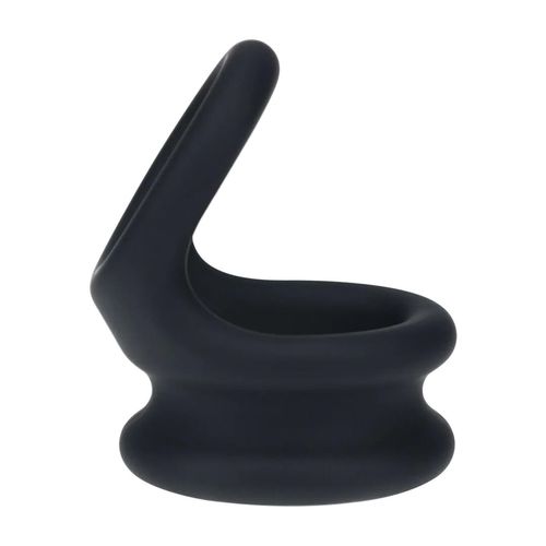 Wide Double O Silicone Cockring - L - Black na Arena.pl