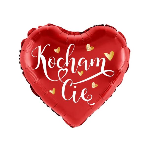Balon foliowy serce Kocham Cię, 45 cm zdjęcie 1