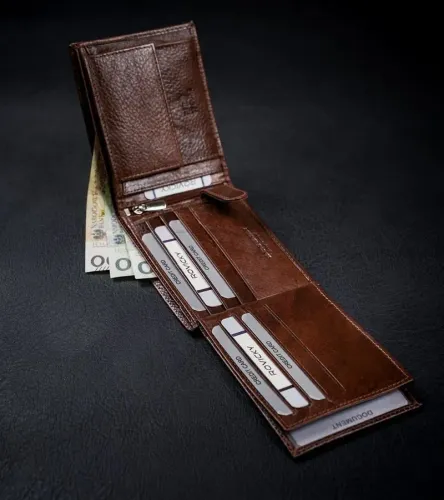 portfel męski brązowy rovicky na Arena.pl