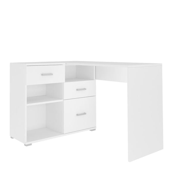 Biurko narożne ABS N4 białe zdjęcie 5