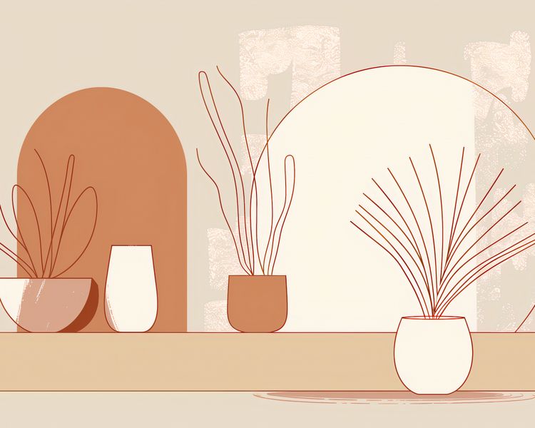 Plakat 50x40cm Widok Roślin zdjęcie 1