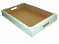 50 szt. karton tacka pączki ciasto 400x300x70 biała