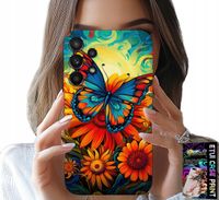 ETUI DO SAMSUNG GALAXY A32 5G - MOTYLE MOTYLKI KWIATKI RÓŻE OBUDOWA