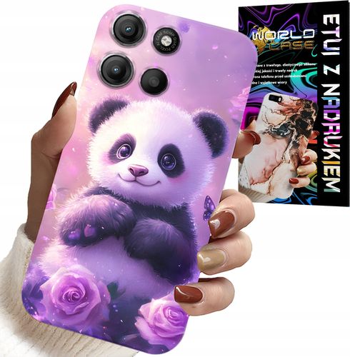 ETUI DO MOTOROLA MOTO G15 - SŁODKA PANDA WZORY DLA DZIECI + SZKŁO na Arena.pl