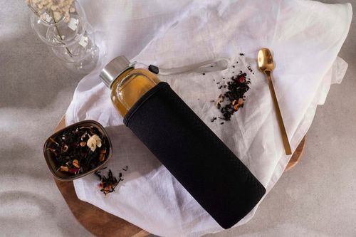 BUTELKA SZKLANA Z ZAPARZACZEM do herbaty 500 ml zaparzacz do pracy biura na Arena.pl