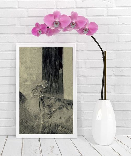 Two Dancers in a Rehearsal Room2, Edgar Degas - plakat 50x70 cm zdjęcie 2