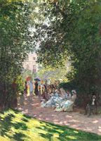Plakat 13x18cm The Parc Monceau, Monet Vintage do Salonu