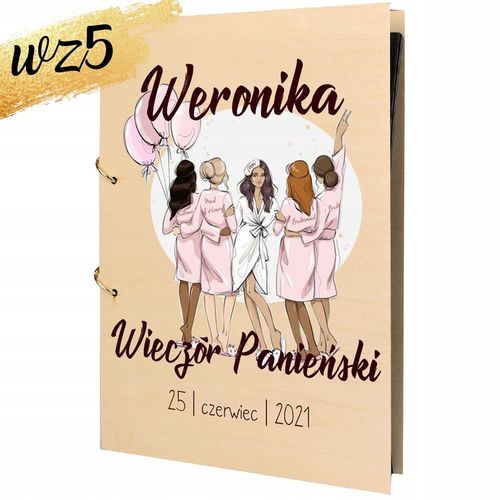 ALBUM WIECZÓR PANIEŃSKI z NADRUKIEM PREZENT DLA PANNY MŁODEJ IMIĘ Y3 na Arena.pl