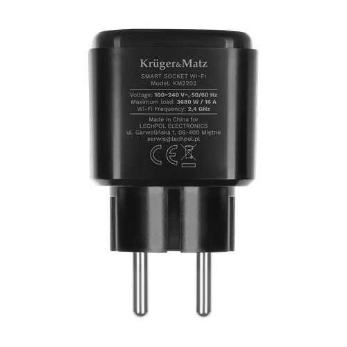 Inteligentne Gniazdko WiFi Kruger&Matz Connect P4 Tuya PROGRAMATOR TIMER na Arena.pl