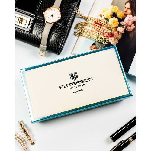 portfel damski ze skóry naturalnej i ekologicznej w beżowym kolorze na Arena.pl