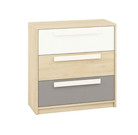 Komoda Młodzieżowa z Szufladami 3SZ 92 cm Wielokolorowe DRIPS ML