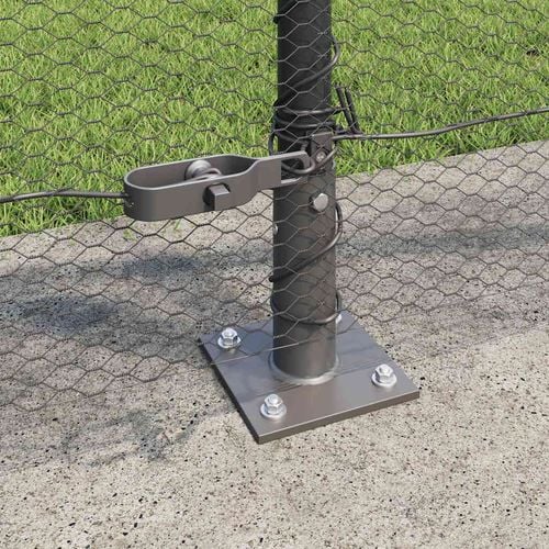 Ogrodzenie z słupkami Szary 0.8 x 10 m Stal pokryta PCV na Arena.pl