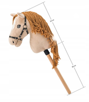 Skoczek dla dzieci 3+ Gracja Hobby horse Premium Koń na kiju Konik Głowa