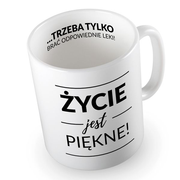 Kubek Życie jest piękne zdjęcie 1