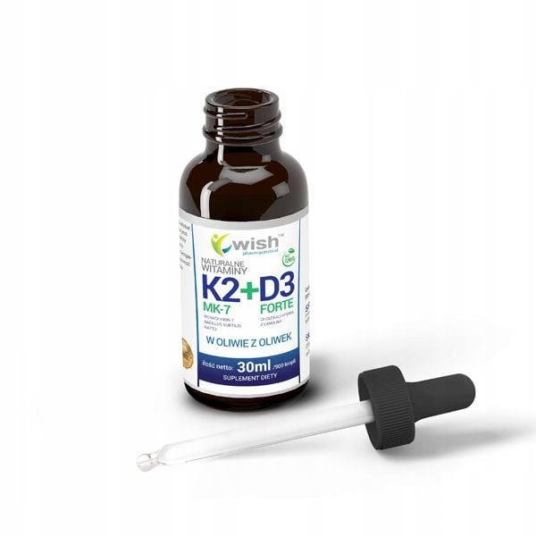 Witamina K2 MK-7 + D3 Forte w Kroplach 30ml zdjęcie 3