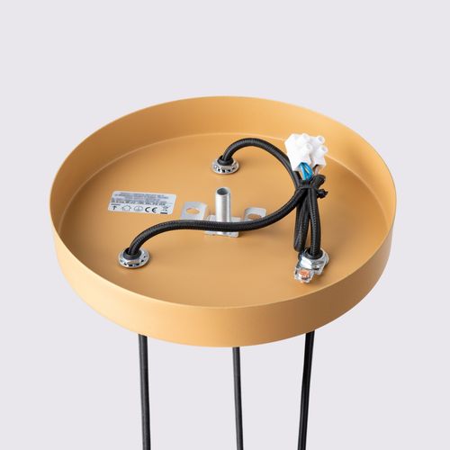 Lampa wisząca KARBON 3P złoty na Arena.pl