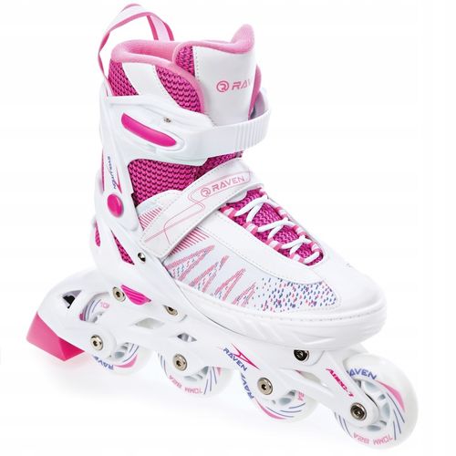Rolki Regulowane RAVEN Grace 35-39 Kółka LED na Arena.pl
