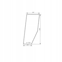 Szyba drzwi prawa i lewa Renault kabina TX,TS,TZ, Temis, 841, 7700017134