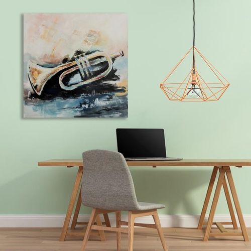 Obraz na płótnie - Canvas, Trąbka 80x80 na Arena.pl