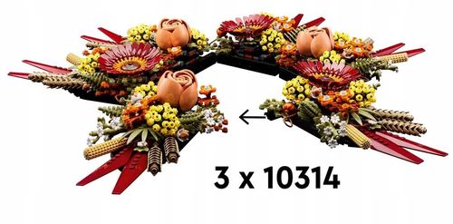 10314 - lego the botanical collection - stroik z suszonych kwiatów na Arena.pl