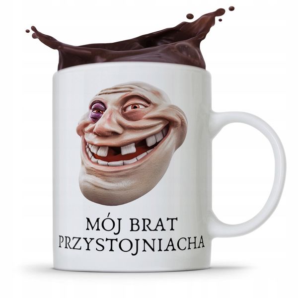 Kubek Prezent Dla Brata Mój Brat Przystojniacha Z Nadrukiem Ze Zdjęciem zdjęcie 1