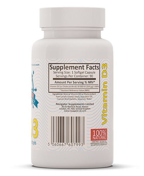 NAVIGATOR Witamina D3 10 000 IU 90 kapsułek zdjęcie 4