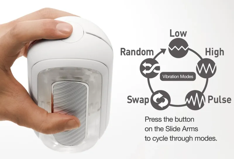 tenga flip zero gravity white electronic - system wibracyjny biały zdjęcie 7
