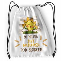 Plecak Dla Mileny Sportowy Szkolny Worek Torba Z Nadrukiem Ze Zdjęciem