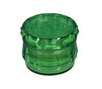 Elegancki Plastikowy Młynek do Suszu CBD Tytoniu 4-Częściowy Zielony