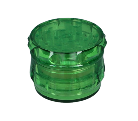 Elegancki Plastikowy Młynek do Suszu CBD Tytoniu 4-Częściowy Zielony na Arena.pl