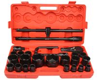MAR-POL ZESTAW KLUCZE NASADOWE 26el. 3/4" & 1" 6pt & 12pt WALIZKA M58249