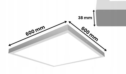 Panel LED 60W NATYNKOWY Kwadratowy 60x60cm Plafon na Arena.pl
