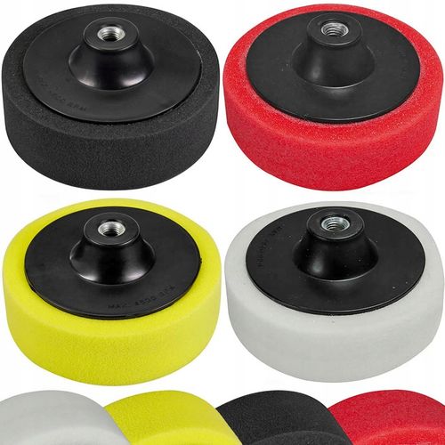 ZESTAW GĄBEK POLERSKICH GĄBKA POLERSKA M14 DO POLERKA SAMOCHODOWA -4 sztuki na Arena.pl