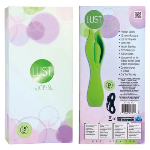 wibrator lust by jopen - l5 vibrator green na Arena.pl