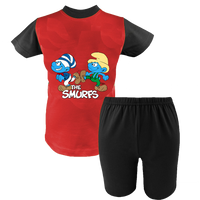Krótka Piżama dziecięca Smerfy - Smurfs - Nowa Przygoda