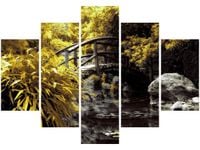 OBRAZ SECRET GARDEN MOST OGRÓD JAPONIA KOLORY