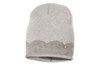 BROEL Desa czapka dla dziewczynki beanie szara KNIT 45-47
