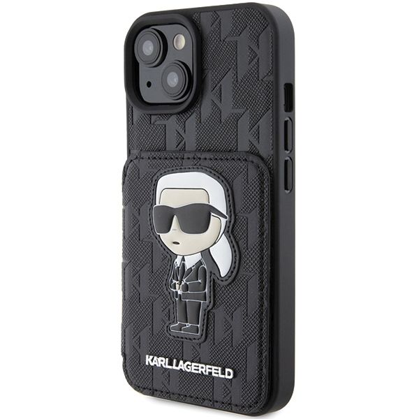Etui Karl Lagerfeld do iPhone 15, iPhone 14, iPhone 13, Czarny zdjęcie 2