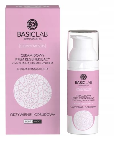 BasicLab Ceramidowy krem regenerujący z 5% betainą i 3% mocznikiem na Arena.pl