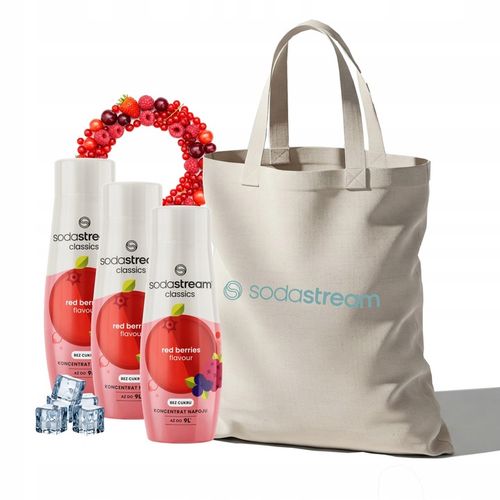 Zestaw Syrop do wody SodaStream Owoce Leśne Zero 3x440 ml + Torba GRATIS na Arena.pl