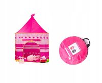 Namiot RÓŻOWY dla dzieci zamek, pałac 135x105 cm- 3 lata +