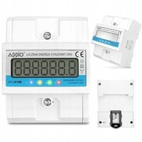 LICZNIK PRĄDU trójfazowy 3 fazy miernik energi na szynę DIN PRECYZYJNY