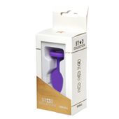 Star Collection - Purple Silicone Anal Plug S - Purple Stone