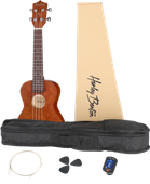 Ukulele koncertowe Harley Benton UK-11C Tuner Struny Kostki Zestaw