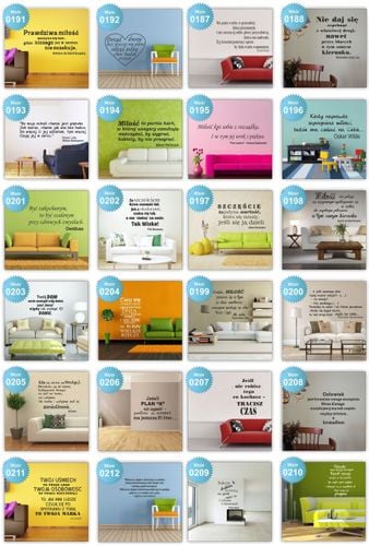 samoprzylepna NAKLEJKA NAPIS CYTATY na ścianę na Arena.pl