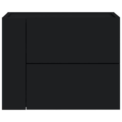 Wisząca szafka nocna, czarna, 45x30x35 cm na Arena.pl