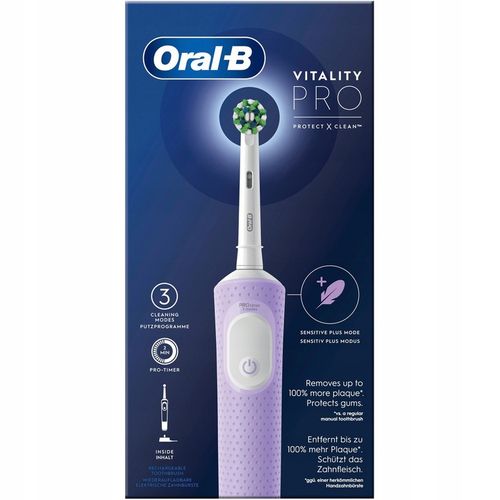SZCZOTECZKA ELEKTRYCZNA DO ZĘBÓW ORAL-B VITALITY PRO D103 LILAC + na Arena.pl