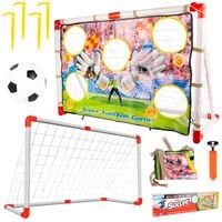 Bramka do Piłki Nożnej Treningowa Przenośna Piłkarska z Siatką Matą